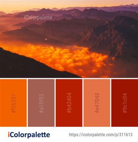 Color Palette Ideas From Sky Afterglow Dawn Image Dawn Images Red Sky