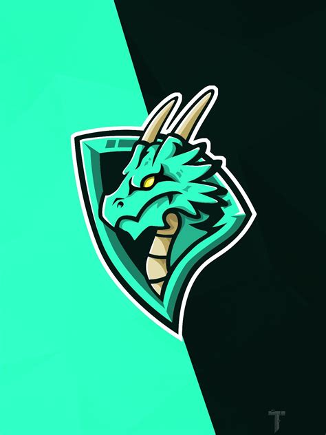 Dragon Mascot Logo Fortnite Background Wallpaper Png