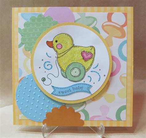 The card duck is a totally captivating magical comedy routine that's enjoyed by children and adults alike! Savvy Handmade Cards: Little Duck Baby Card