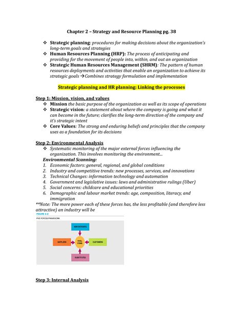 Strategic planning is the process of defining organizational strategy, or direction, and allocating resources (capital and people) toward its results in each of these four areas determine if the organization is progressing toward its strategic objectives. Chapter-2-Strategy-and-Resource-Planning - Human Resource ...