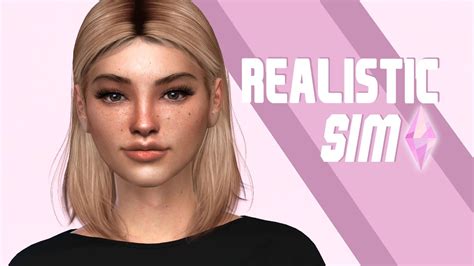 Realistic Sim The Sims 4 Cas Cc Folder And Sim Download Mother And