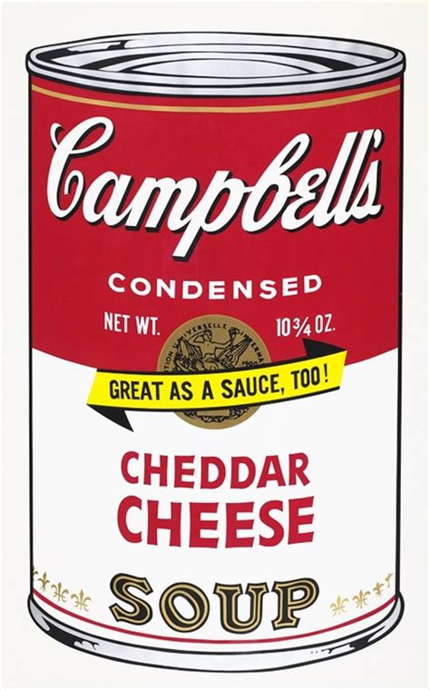 What i like is that i can use directions. Cheddar Cheese, from Campbell's Soup II by Andy Warhol on ...