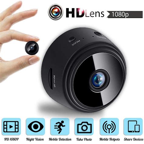 Aubess Mini Camera Wireless WiFi Hidden Spy Cam HD Amazon Co Uk