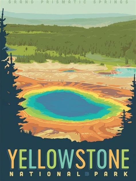 Yellowstone National Park Grand Prismatic Springs Anderson Design