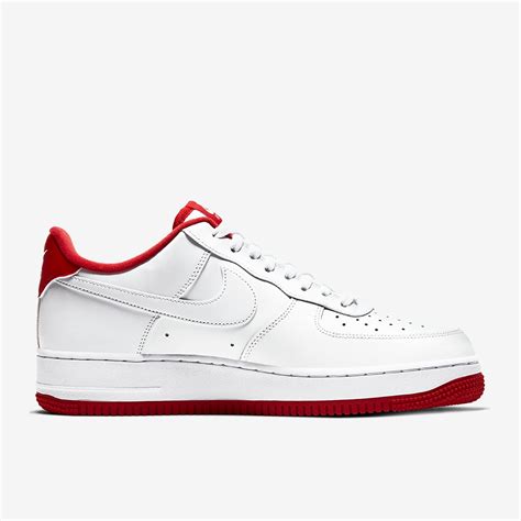 Nike Air Force 1 07 Whiteuniversity Red Mens Shoes Prodirect Soccer