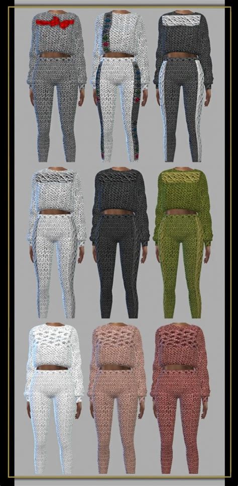 Sweater And Leggings At Fusionstyle By Sviatlana Sims 4 Updates