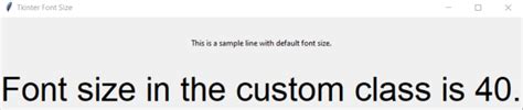 How To Set The Font Size In Tkinter Askpython