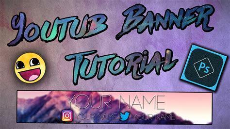 Youtube Banner Tutorial How To Make It With Photoshop Cs6 Simple And