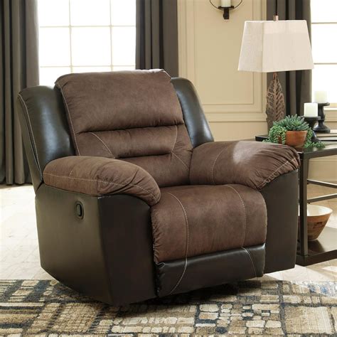 Signature Design By Ashley Earhart Casual Rocker Recliner With Pillow