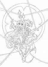 Madoka Magica Pages Coloring Template Arwen sketch template