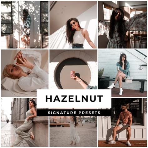 A Collage Of Photos With The Words Hazelnut Written In Different