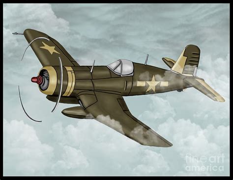 World War 2 Airplane Painting By Karen Sheltrown