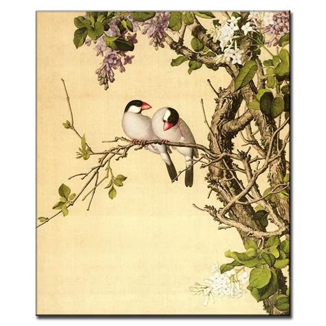 Chinese Classical Flower And Bird Landscape Painting Print On Canvas