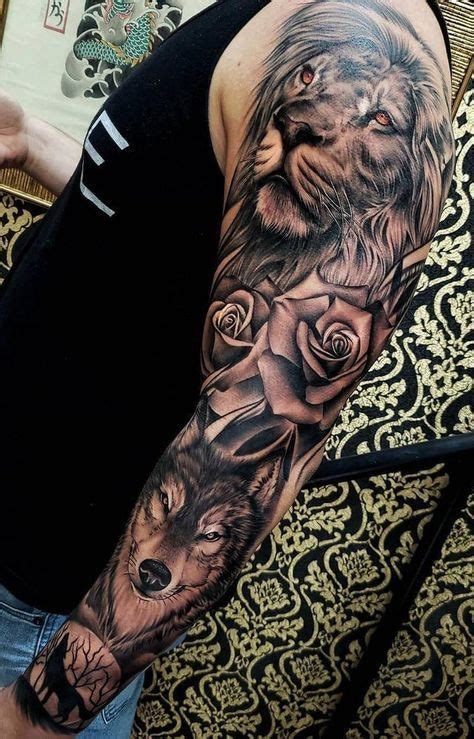 10 Best Lion And Wolf Tattoo Ideas Wolf Tattoo Sleeve Lion Head Tattoos