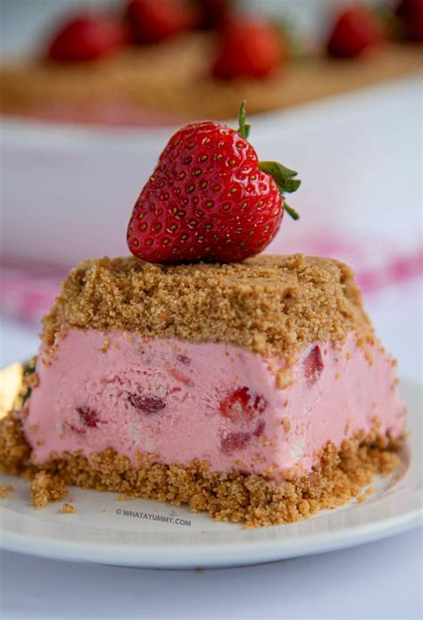 Easy Frozen Strawberry Dessert Yummy Recipes
