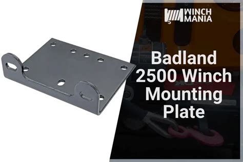 Badland 2500 Winch Mounting Plate