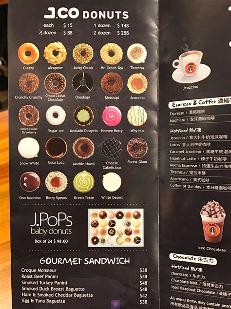 Untuk pilihan menu donatnya, jco memiliki dua varian menarik yakni jpops donat berukuran mini dan jco donat berukuran normal. J.CO Donuts & Coffee Wan Chai