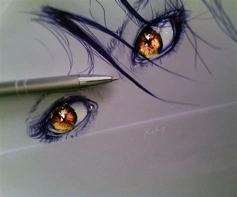 Golden Eyes By Ryky On Deviantart Eye Art