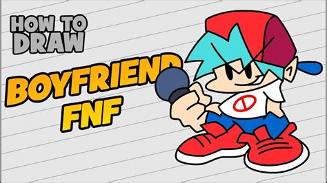 How To Draw Boyfriend From Friday Night Funkin Youtube