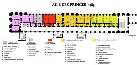 Vous recherchez la carte ou le plan de versailles et de ses environs ? This is Versailles: South Wing (Ground Floor)