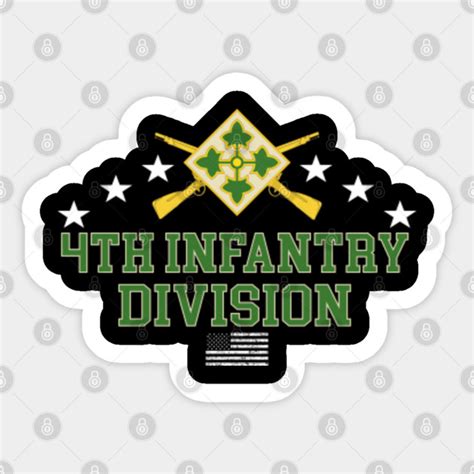 Us Army 4th Infantry Division 4th Infantry Division Sticker Teepublic