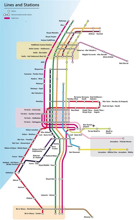 Israel Railways Route Map Anglo List