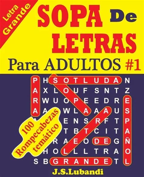 SOPA DE LETRAS Grande Para Adultos Y Mayores By Pirala M Spanish EUR