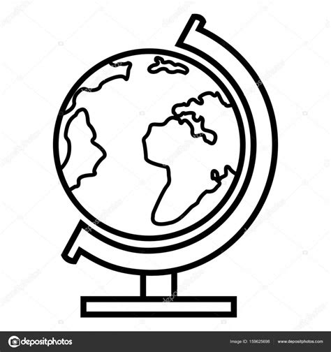 Globe Drawing Simple Free Download On Clipartmag