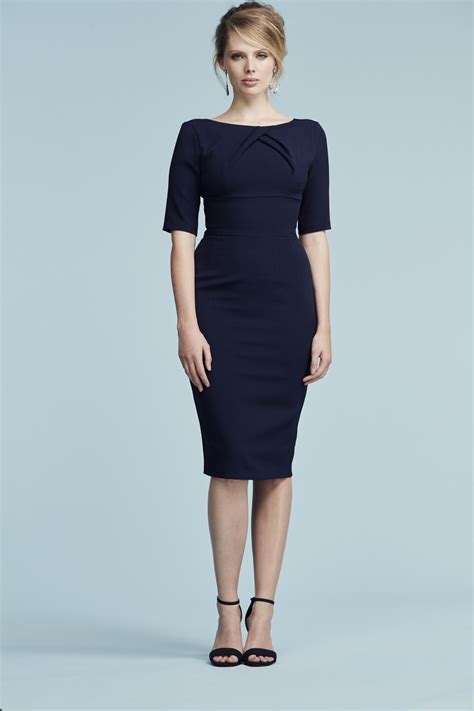 The Pretty Dress Company Layla Couture Neckline Pencil Dress