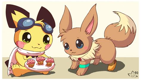 Sparks Shares With Eevee By Pichu90 On Deviantart