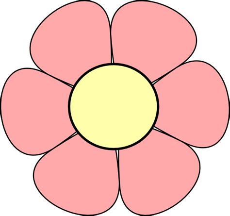 Pink Flower Clip Art At Vector Clip Art Online