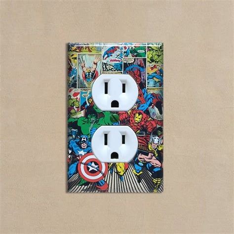 Marvel Super Heroes Superheroes 3 Light Switch Plate Covers Home