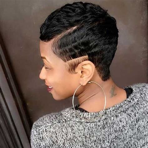 Style it with a silk black shirt and a golden watch to underline. 50 Short Hairstyles for Black Women: Splendid Ideas for ...
