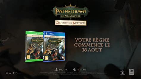 Bande Annonce Pathfinder Kingmaker La Definitive Edition Débarque