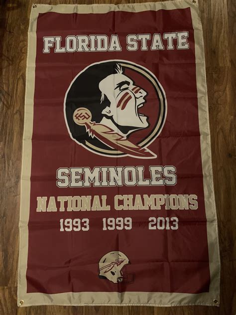 Florida State Fsu Seminoles Ncaa National Championship Banner Etsy