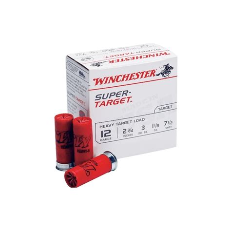 winchester super target 12 gauge 2 3 4 1oz 7 5 shot ammo deals