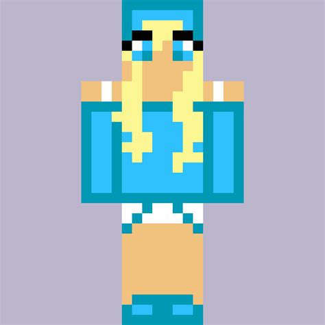 Pixilart Minecraft Girl By Noralxq