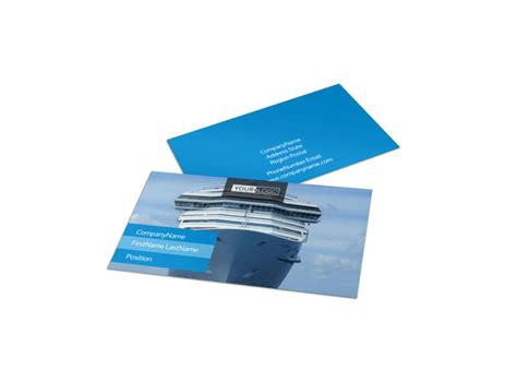 Cruise Ship Getaway Business Card Template Mycreativeshop