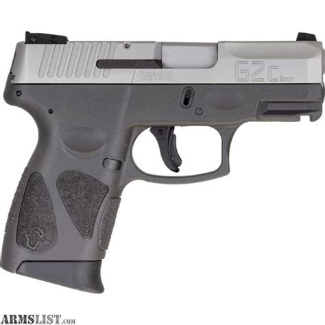 Armslist For Sale New Taurus G2c 9mm Pistol Stainless Slidegrey Frame 2 Mags 121
