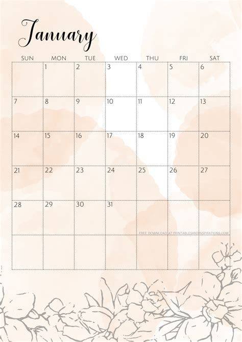 Free Aesthetic 2024 Calendar Planner Printable Pdf Printables And