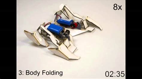 Self Folding Robot Assembles Autonomously Youtube