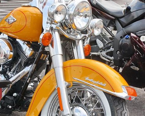 And of course, that is not harley davidson's problem unless they want to stay in business by selling more motorcycles. Yellow Harley Davidson Motorcycle Closeup by ...