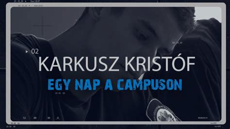 Az egy nap az első olyan magyar film, amely a kétezres évek közepén indult román új hullám vívmányait hasonlóan magas színvonalon ülteti át hazai környezetre. Egy nap a Campuson - Karkusz Kristóf (RTK) - YouTube
