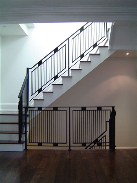 Light Weight Steel Tube Railings From The Basement To The S