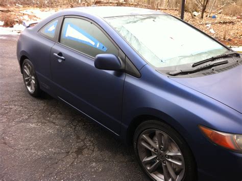 Posted on january 25, 2017. Matte Black Honda Civic Matte Blue Civic Si - Will Makes ...