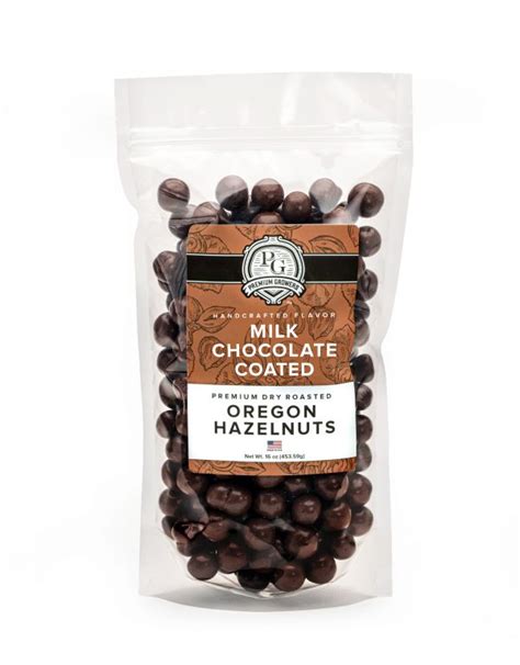 Milk Chocolate Covered Hazelnuts Ounces Premium Growers