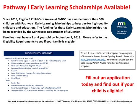 Effective june 1, the texas workforce commission (twc) will reinstate the requirements for parents receiving financial assistance for child care. Region 8 Child Care Aware of Minnesota