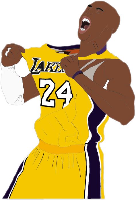 Download Hd Kobebryant Freetoedit Vintage Kobe Bryant Lakers Jersey Small Transparent Png