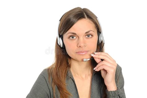 Customer Representative with Headset Stock Image - Image of agent ...