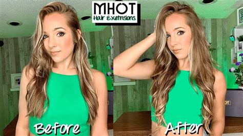 Mhot Dirty Blonde Clip In Remy Hair Extensions Review Youtube